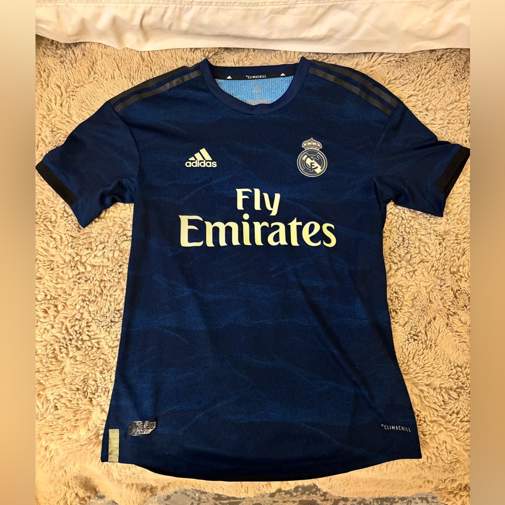 Hazard Real Madrid 2019 2020 CLIMACHILL PLAYER ISSUE Away Soccer Jersey